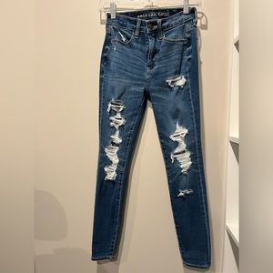 American Eagle distressed jeans